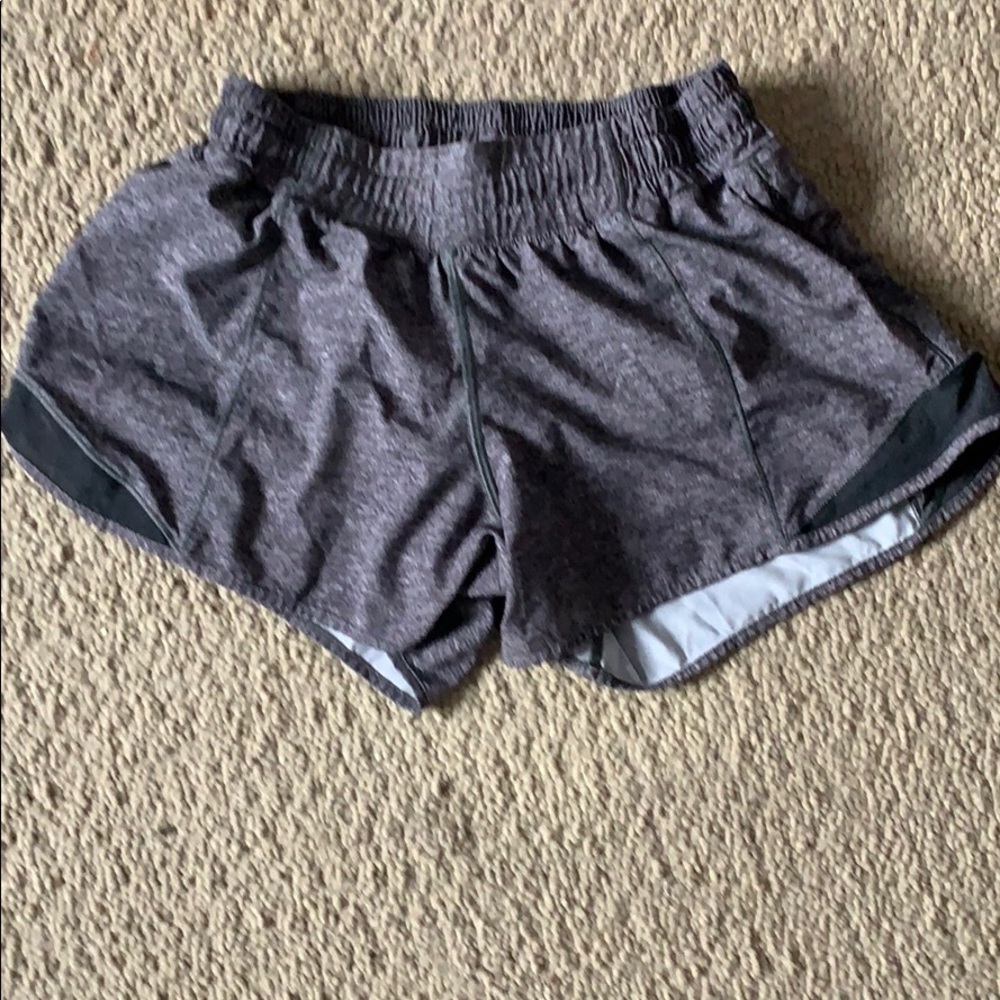 gray lululemon size 6 shorts